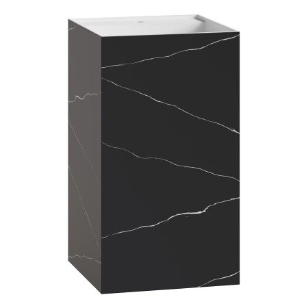 Раковина напольная Cube Corian 480*480*850 Calacatta 802-NM