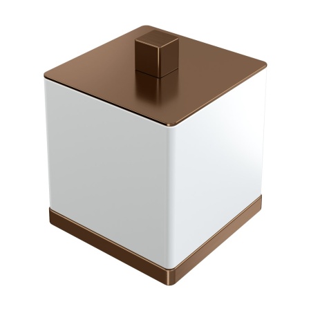 Стакан для ватных дисков Qubic Brushed Bronze 10964-BRB