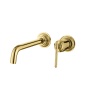 Смеситель для умывальника из стены, ETERNA GOLD 175-G