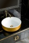 Раковина накладная Ø41,5 см ArmadiArt Sole Corian 819-G