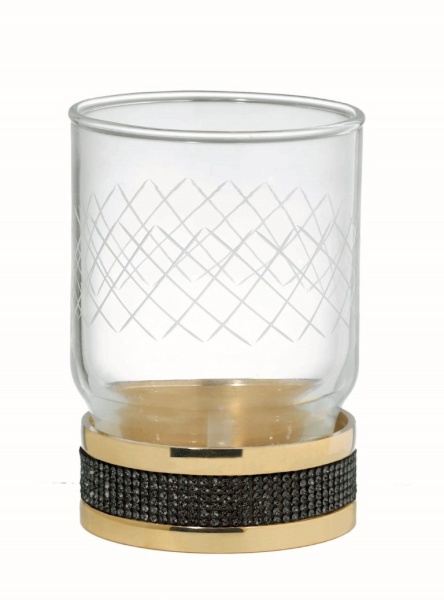 Стакан для зубных щеток Boheme Royal Cristal 10931-G-B