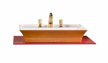 Столешница стекло 80см прямая бордо 853-080-BR