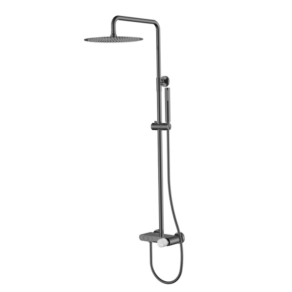 Стойка для душа STICK SHINE GUN METAL MARBLE GREY 128-SGM-MR-GR