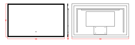Зеркало с подсветкой и сенсорным управлением 120х70 см ArmadiArt 544-120