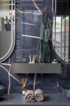 Дозатор жидкого мыла для полки Boheme Space 10966-GM-DISP