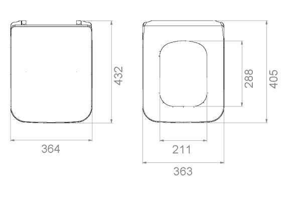 Сиденье для унитаза Boheme Mirage/Zen 968-B