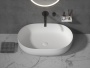 Раковина накладная 50 см ArmadiArt Corian Slim 879-50