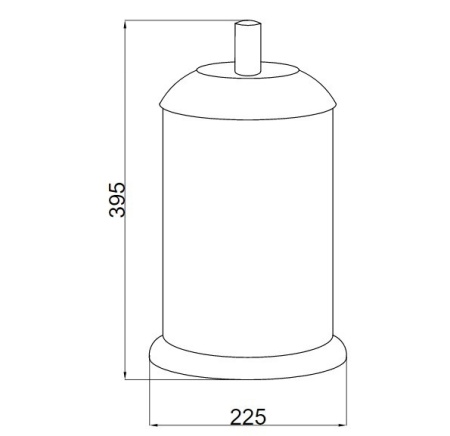Ведро для мусора Boheme Murano 10907-B-CR