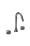 Смеситель из стены SWAN на 3 отв. GUN METAL STELLA GREEN 153-GM-ST-GREEN