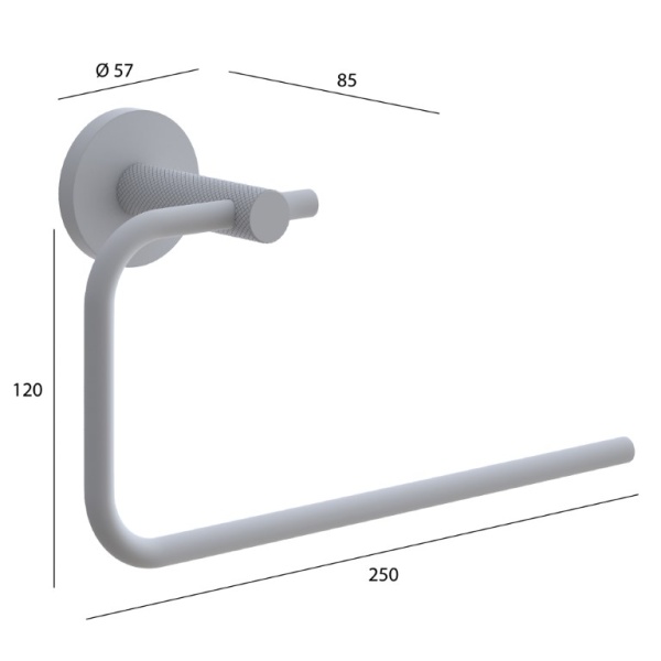 Держатель полотенец Boheme Uno 10975-CB