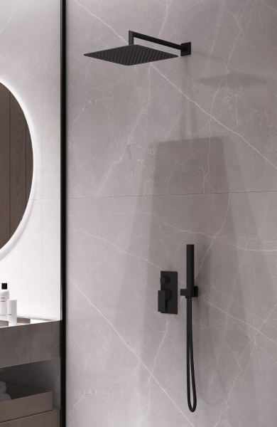 Встраиваемая душевая система Boheme Qubic 474-3-B