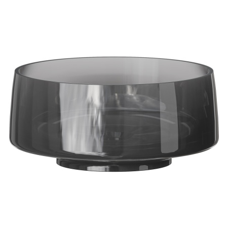 Раковина круглая, полиэфирная GLOW цвет TRANSPARENT GREY 810-G-GR