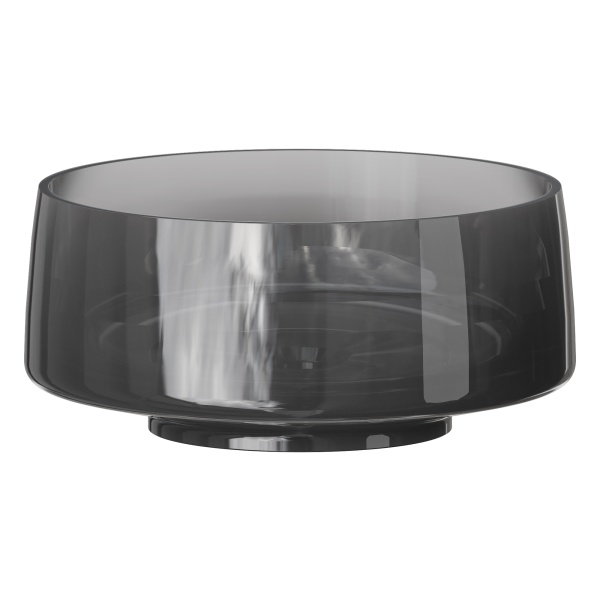 Раковина круглая, полиэфирная GLOW цвет TRANSPARENT GREY 810-G-GR