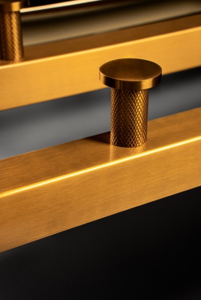 Полотенцесушитель электрический 2-трубы квадратный BRONZE 728-BR