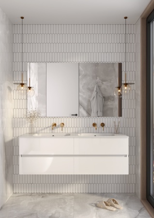 Тумба под раковину 140 см ArmadiArt Vallessi 837-140-W