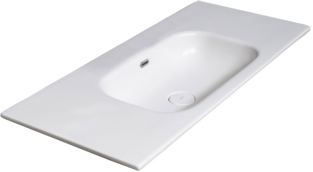 Раковина без отверстия 120 см ArmadiArt Vallessi 838-120-W продается только в комплекте с тумбой