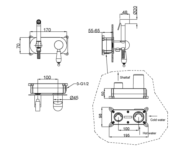 Гигиенический душ Boheme Medici 424-SW