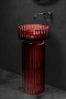 Пьедестал полиэфирный рифленый GLOW цвет BURGUNDY 810-BASE-RIB-G-BUR