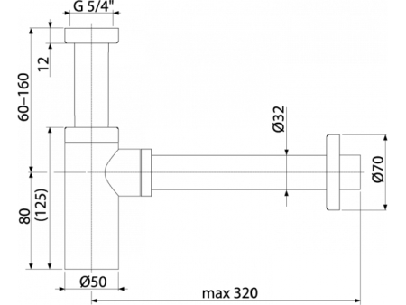 Сифон для раковины Boheme 609-SGM