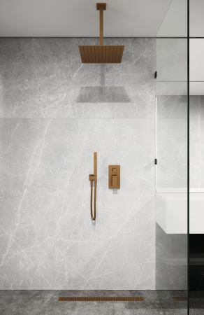 Держатель верхнего душа потолочный Boheme Qubic 629-QUBIC-GM