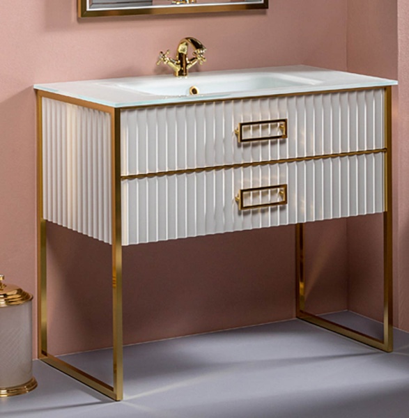 Тумба под раковину 100 см ArmadiArt Monaco 866-100-WG