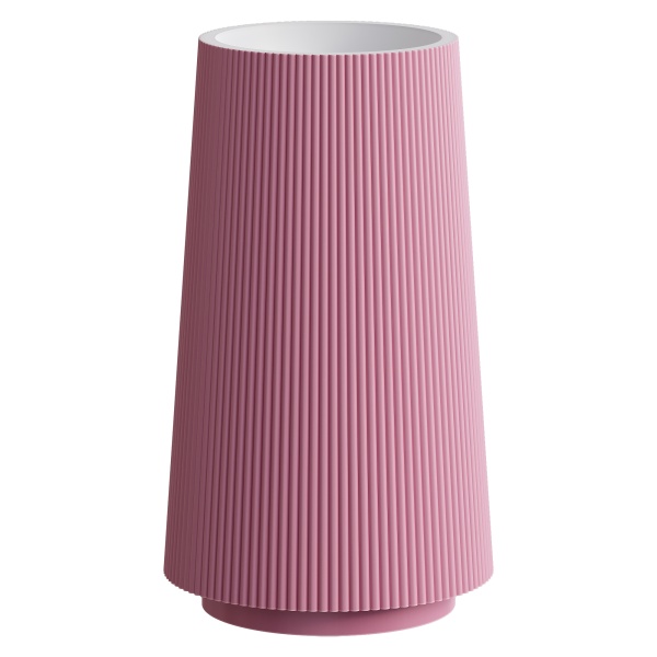 Раковина напольная рифленая Corian 480*480*850 LIGHT PINK (роза) 801-Torre-LP