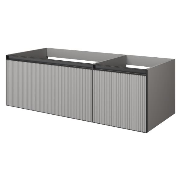 Тумба под раковину 120 см ArmadiArt Quatro 2 790-M2-120-L-RIB-A