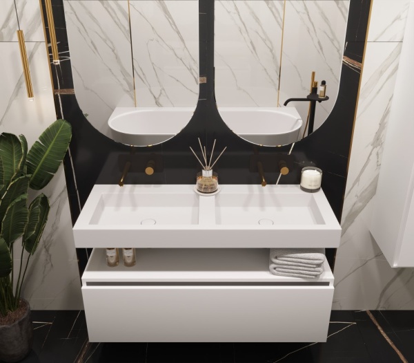 Раковина ArmadiArt Flat 888-120 продается только в комплекте с тумбой