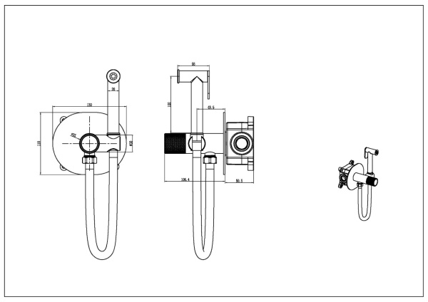 Гигиенический душ Boheme Tech 157-CB