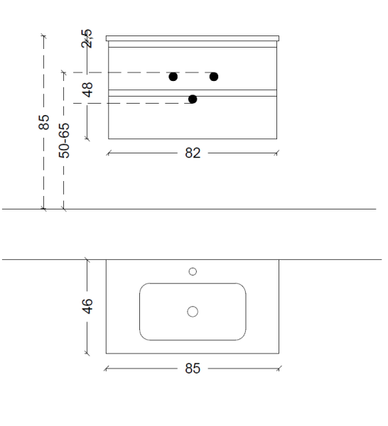 Тумба CAPOLDA 85 light wood 849-085-LW