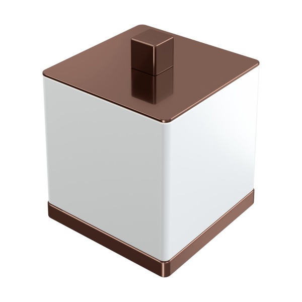 Стакан для ватных дисков Qubic Copper Brushed 10964-CB