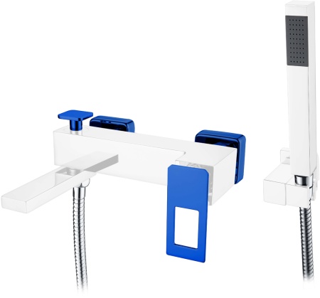 Смеситель для ванны Boheme Q 143-CRBlue