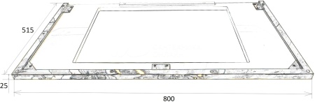 Подстолье 80 см ArmadiArt Lucido 771-080-G