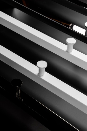 Полотенцесушитель электрический 2-трубы квадратный Matt White 728-MW