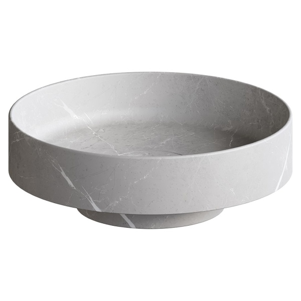 Раковина накладная Ø40 см ArmadiArt Sole Corian 801-GR