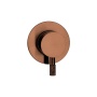 Смеситель встраиваемый однорычажный UNO BRUSHED BRONZE 627-BRB