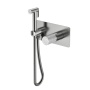 Смеситель гигиенический STICK NICKEL BRUSH MARBLE GREY 127-NB-MR-GR