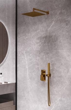 Встраиваемая душевая система Boheme Qubic 474-3-MG