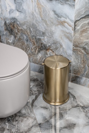 Ведро для мусора с вращающейся крышкой Matt Gold 10916-MG