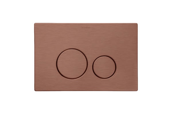 Кнопка для инсталляции, нерж.сталь BRUSHED BRONZE ультраплоская 649-BRB