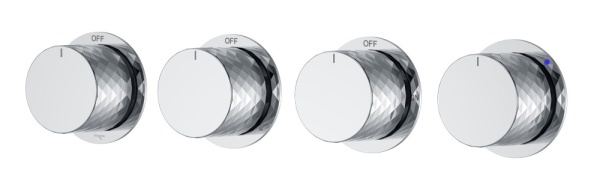Смеситель встроенный STICK DIAMOND CHROME 5-проходной 124-5-CR.1