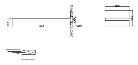 Лейка верхняя FUSION Copper Brushed 419-CB