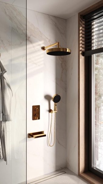 Комплект для душа Boheme Cell 427-G/134-3-G/625-2-G