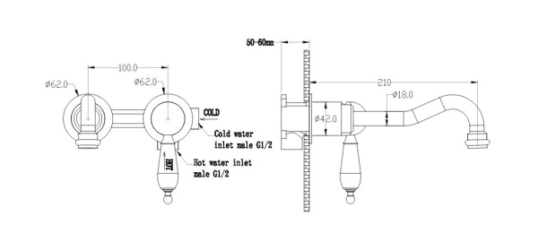 Смеситель для раковины Boheme Medici 307-SW